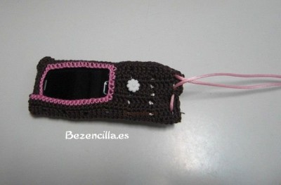 funda movil flor blanca_