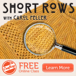free short rows knitting class at craftsy.com